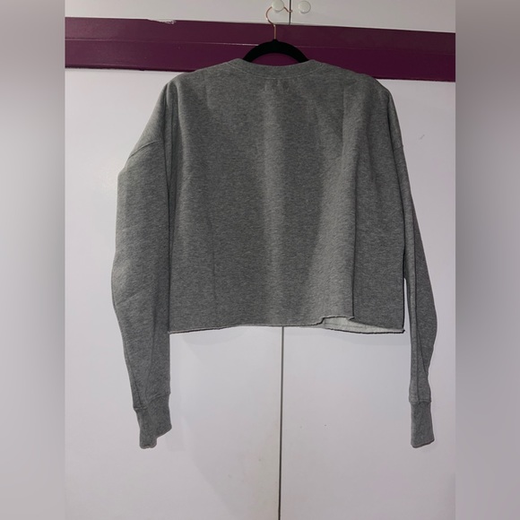 Brand New Spring and Mercer Raw Hem Gray Sweater with Black Stars - Size L - Picture 3 of 3